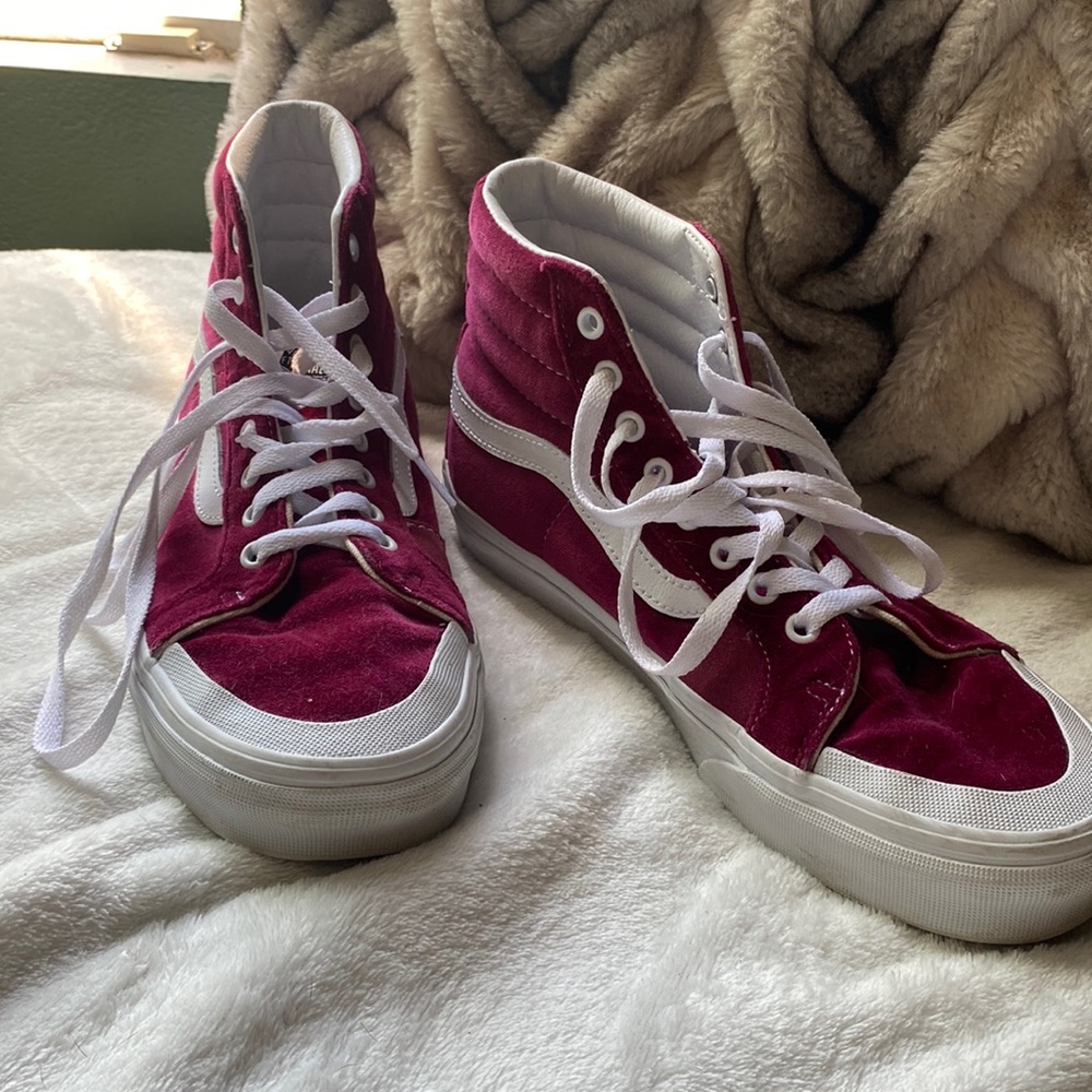 Maroon vans